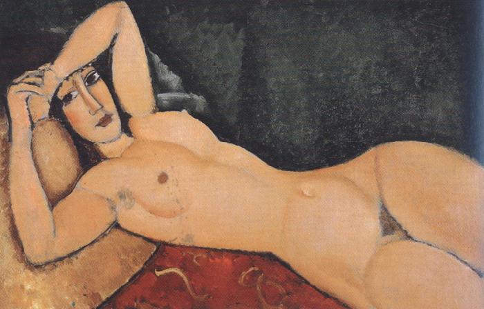 Amedeo Modigliani Recling Nude with Arm Across Her Forehead (mk39) Sweden oil painting art